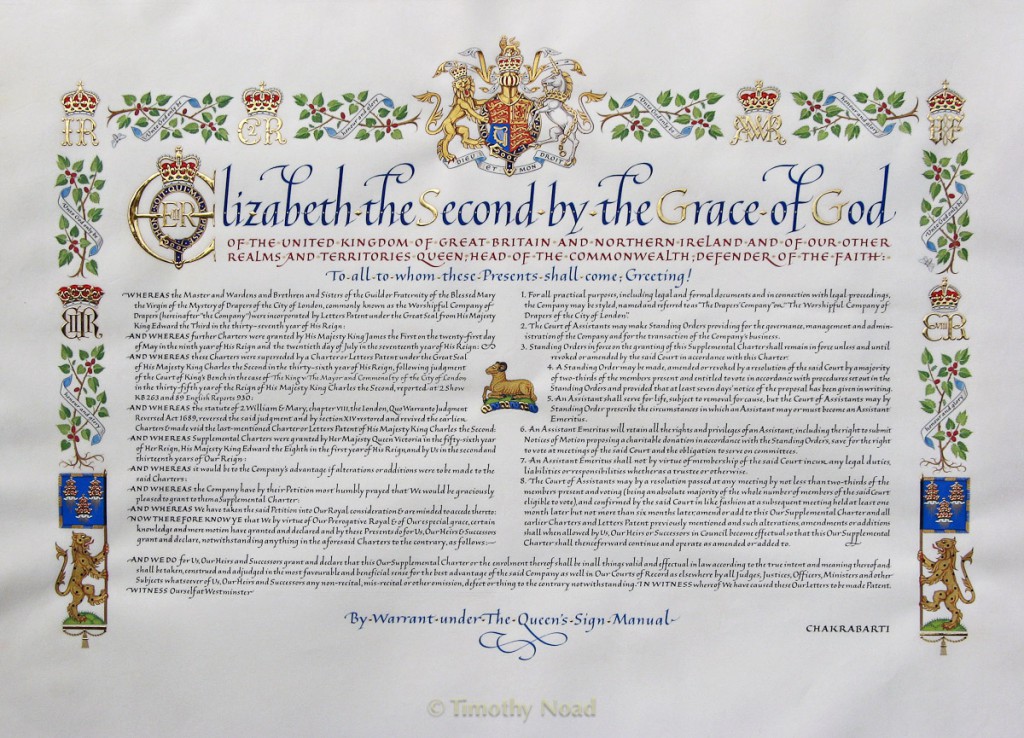 ROYAL CHARTERS TIMOTHY NOAD